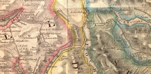 Mapa geológico escocés de 1846
